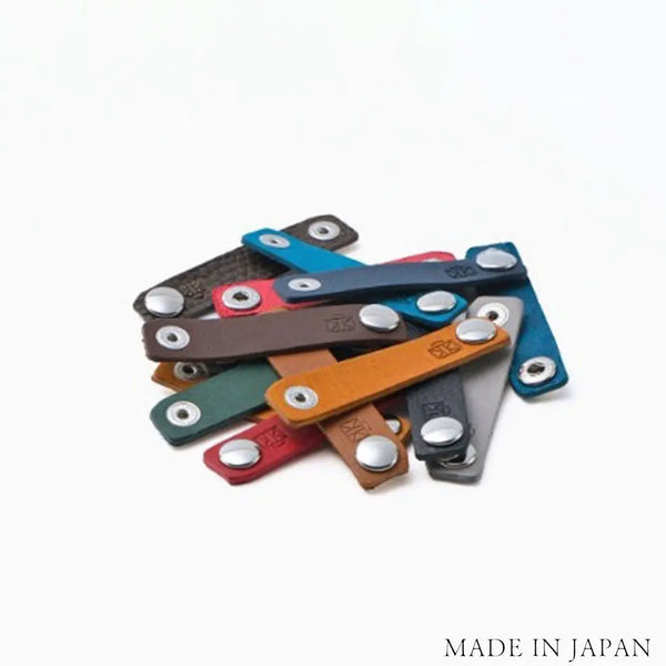 Leather Cord Clips, Set of 3 Genuine Leather Cord Clips for Organizing Cords | Random Colors | Set of 3