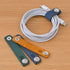 Leather Cord Clips, Set of 3 Genuine Leather Cord Clips for Organizing Cords | Random Colors | Set of 3