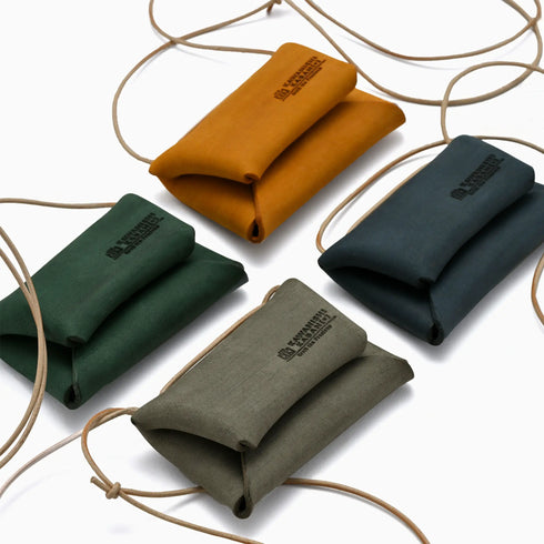 レザーコインネック|サンドレザー